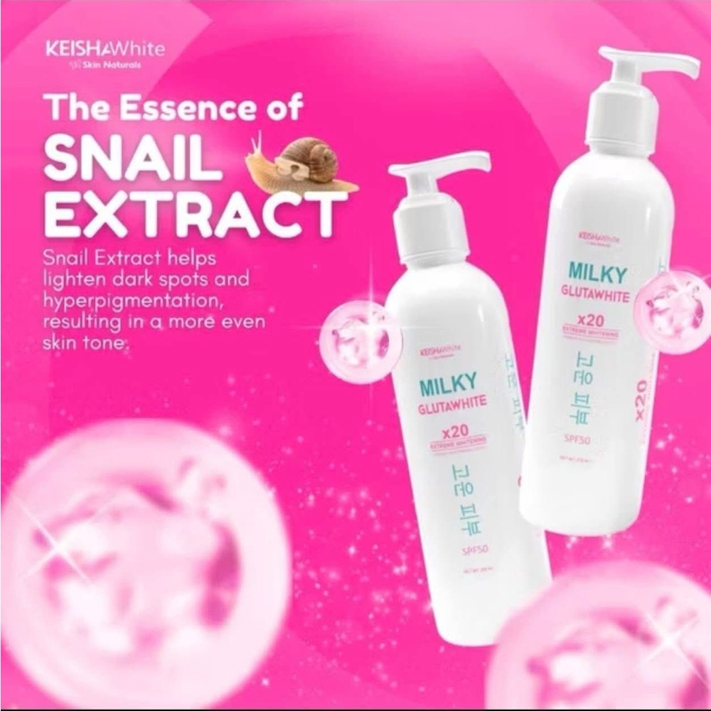KEISHAWhite Milky Glutawhite Premium Lotion - White & Pink - Picture 5 of 5